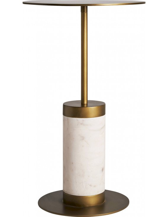 Table basse darney 35 x 35 x 62 cm | Vical | Blanc, Doré