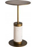Table basse darney 35 x 35 x 62 cm | Vical | Blanc, Doré