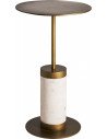 Table basse darney 35 x 35 x 62 cm | Vical | Blanc, Doré