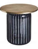 Table basse lecco 46 x 46 x 43 cm | Vical | Noir, Doré