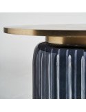 Table basse lecco 46 x 46 x 43 cm | Vical | Noir, Doré