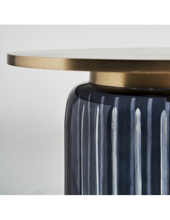 Table basse lecco 46 x 46 x 43 cm | Vical | Noir, Doré