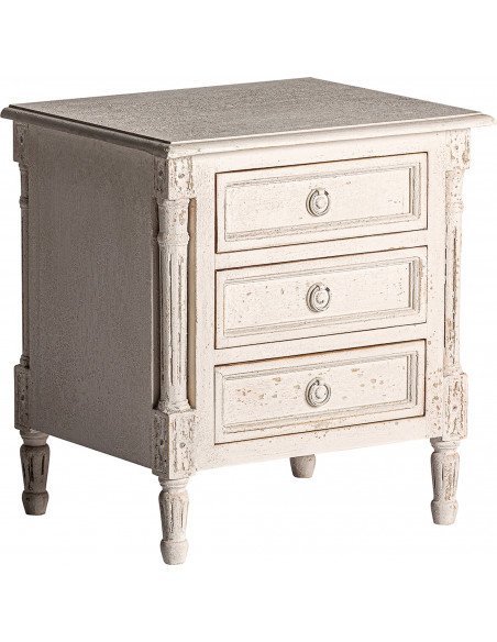 Table chevêt pisek 50 x 40 x 54 cm | Vical | Blanc Cassé