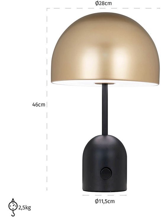 Lampe de table Elvina | Richmond Interiors | Or