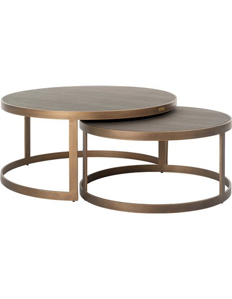 Table de salon Bloomingville set de 2  | Richmond Interiors | Or