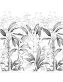 Papier Peint Paradise jungle noir&blanc