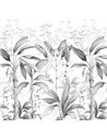Papier Peint Paradise jungle noir&blanc