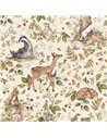 Papier Peint Animaux de la forêt mignon fond d’écran léger