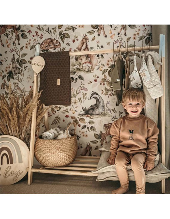 Papier Peint Animaux de la forêt mignon fond d’écran léger