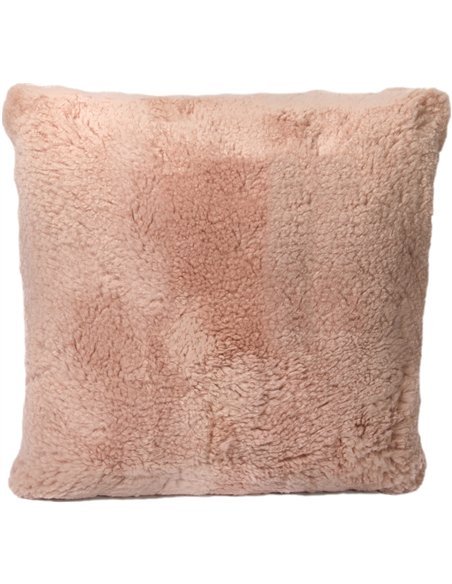 Coussin en peau de mouton à poils courts carré