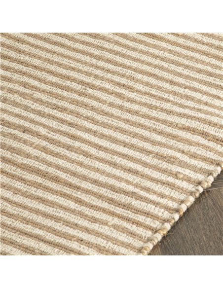 Tapis rayé en laine