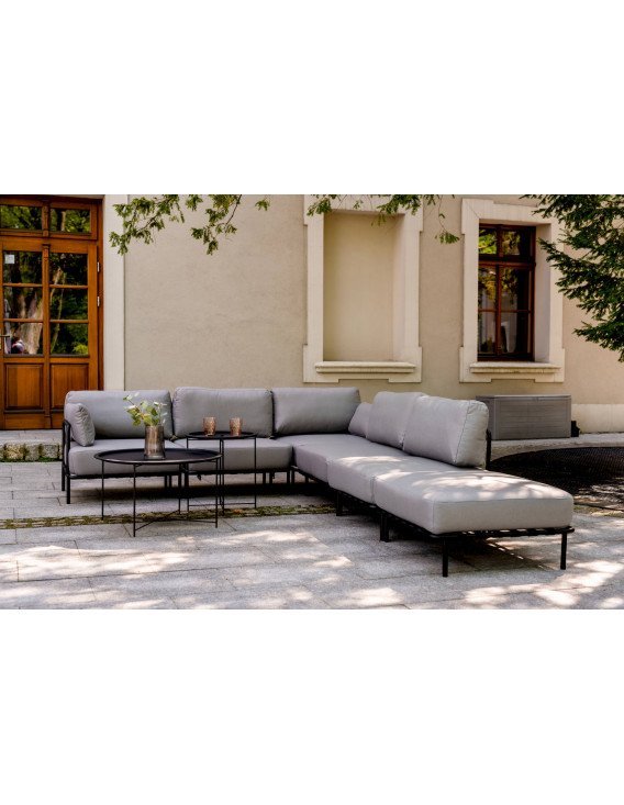 Canapé 4 places méridienne extérieur Salve | Sit Sit | Gris