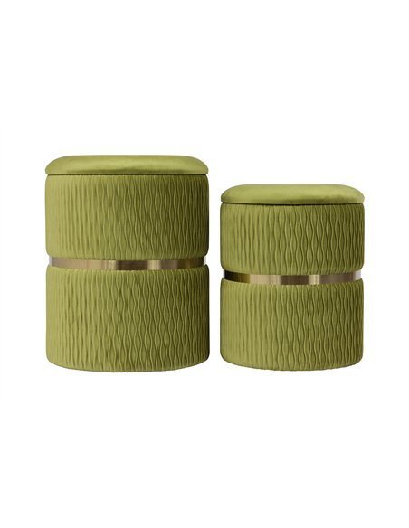 Tabouret Zora 425 lot de 2 | Kayoom | Vert
