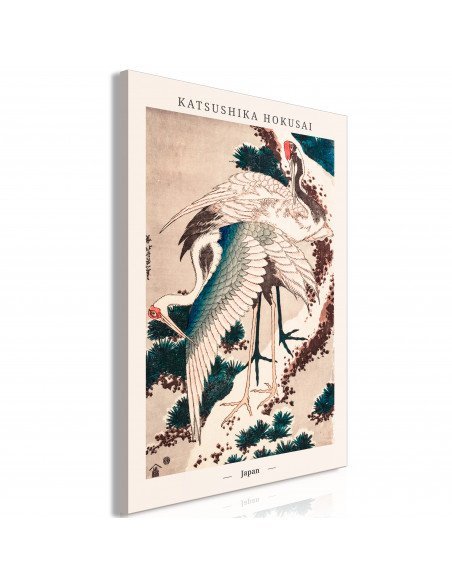 Tableau Grues japonaises, partie 1e | Artgeist | Multicolore