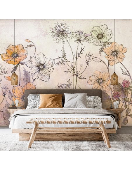 Papier peint Day in the Meadow - First Variant | Artgeist | Multicolore,