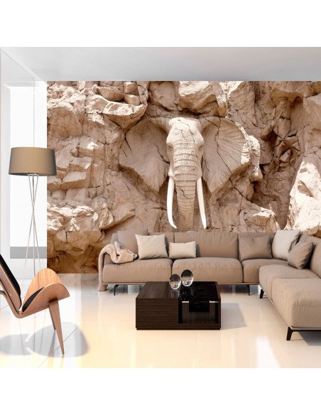 Papier peint Elephant Carving (South Africa) | Artgeist | ,