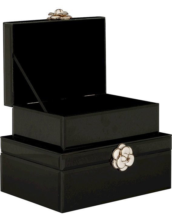 Boîte à Bijoux Élégante Vivy Noir Petit Format