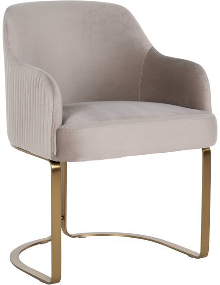 Chaise Velvet ignifuge tendance