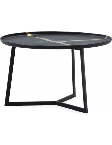 Table de salon élégance dorée