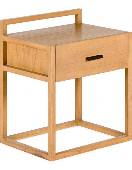 Table nuit cèdre ligne épurée