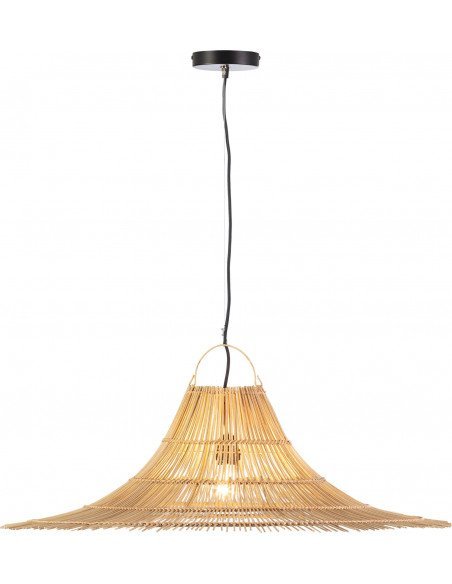 Lampe suspendue chic en rotin