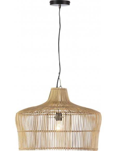 Lampe suspension chic en rotin