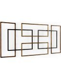 Ornement mural métal design contemporain