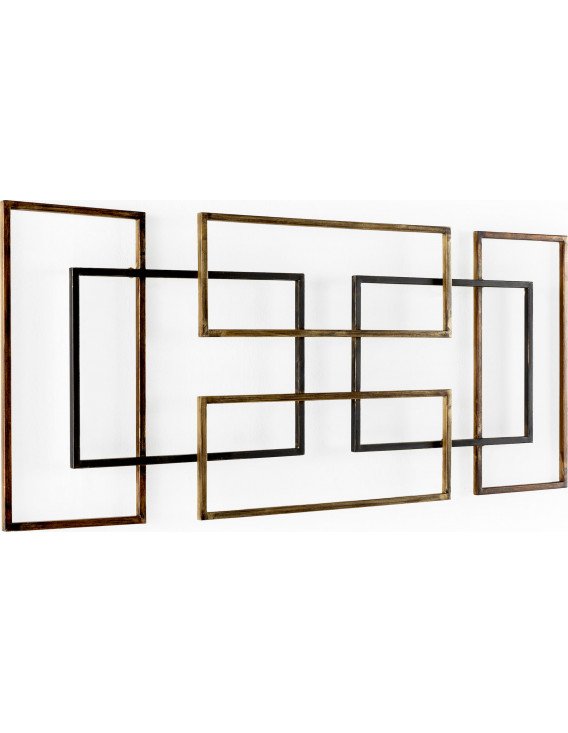 Ornement mural métal design contemporain
