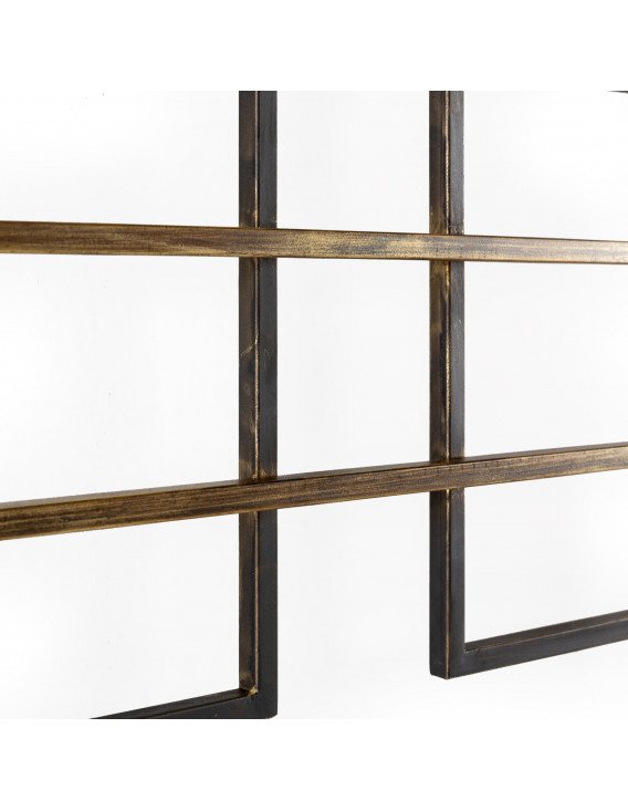 Élément décoratif métal géométrie moderne