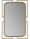 Miroir doré design épuré