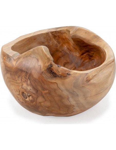 Bol Teck unique pour décoration intérieure