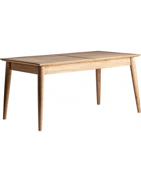Élégante table extensible en bois clair