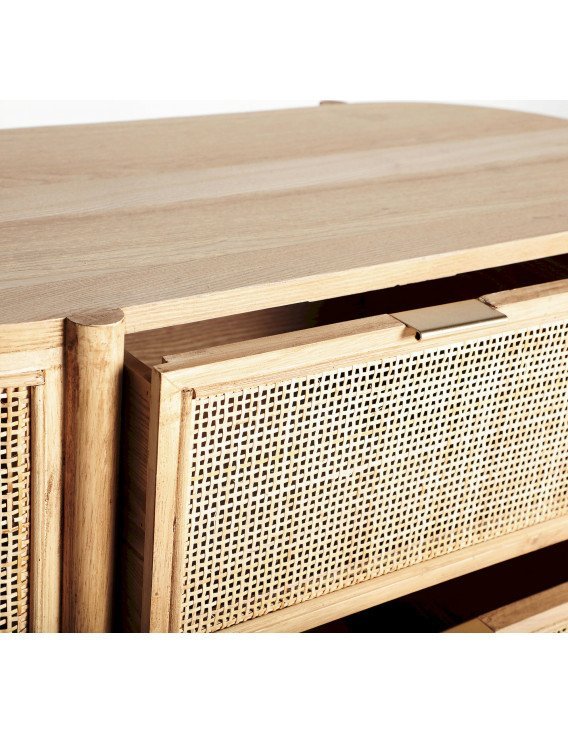 Rotin et bois nordique pour Ikla