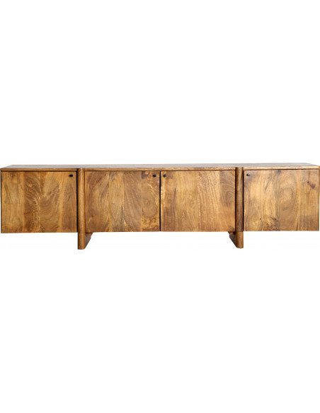 Meuble TV style nordique en bois de mango