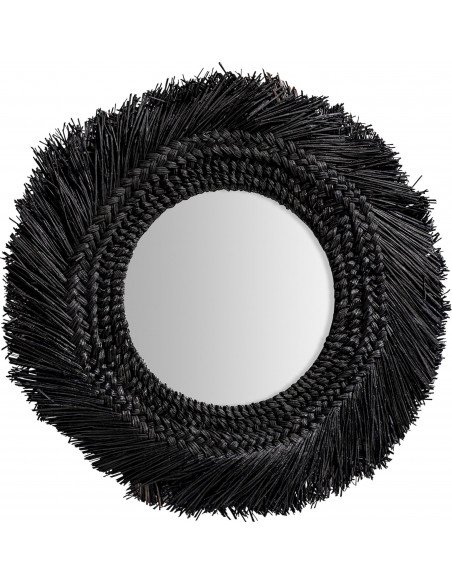 Miroir Desouk élégant en Fibre Noire