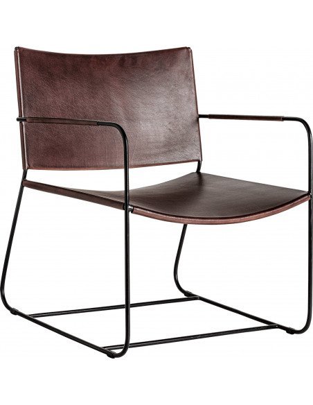 Fauteuil Zell Design Marron