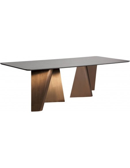 Table Salle à Manger Porcelaine Dorée