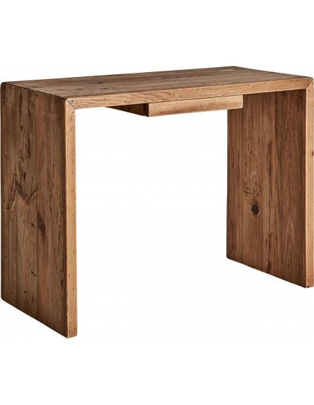 Bureau coloniale pin recyclé élégant