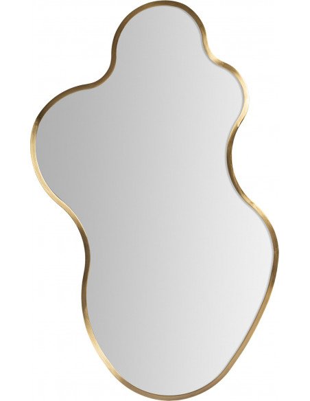 Miroir design or finition élégante