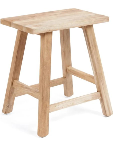 Tabouret Oriki en teck recyclé naturel