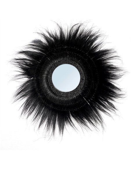 Miroir Sunken Forest élégant noir