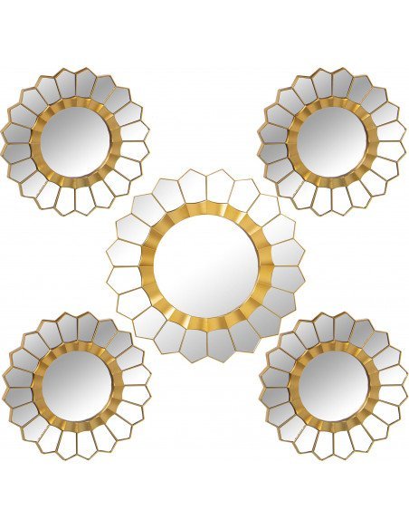 Miroir acrylique doré