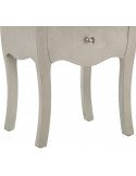 Table de chevet style classique argenté