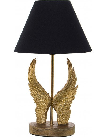 Lampe ailes dorées