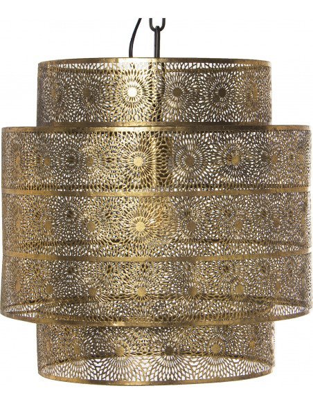 Lampe à suspension dorée Life Like