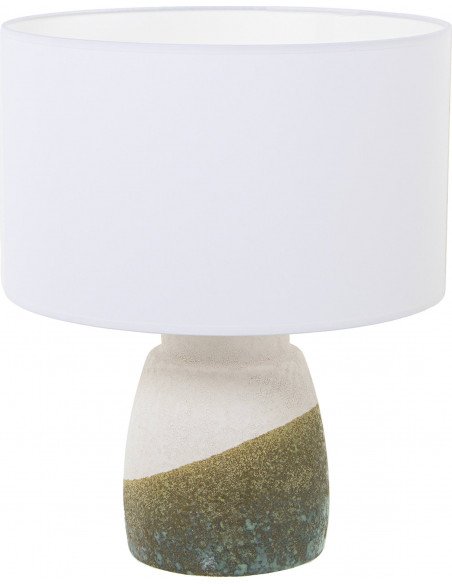 Lampe céramique beige