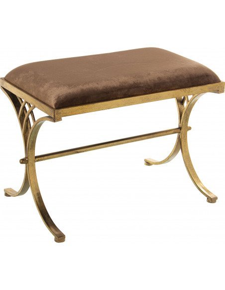 Banc velvet marron