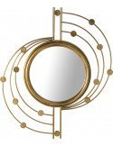 Miroir doré métallique