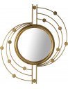 Miroir doré métallique