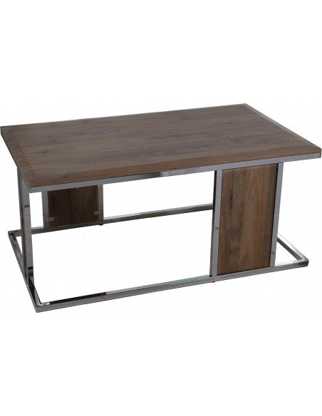 Table basse en bois noyer